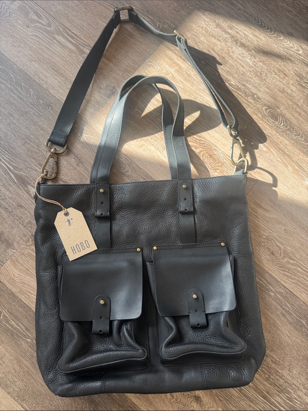 NWT HOBO Men’s (or unisex) Hendricks Cargo Tote Black